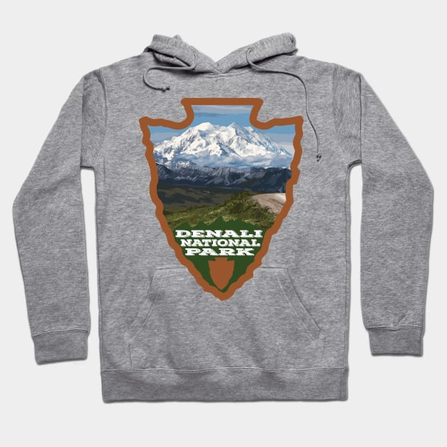 Denali National Park arrowhead Hoodie by nylebuss